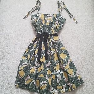 [Anthropologie] Vintage Abstract Floral Dress